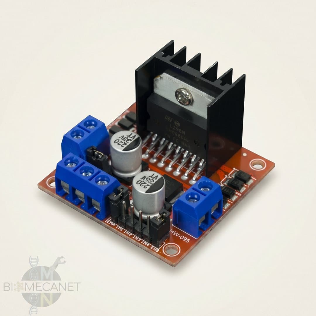 Módulo driver puente H L298N con disipador