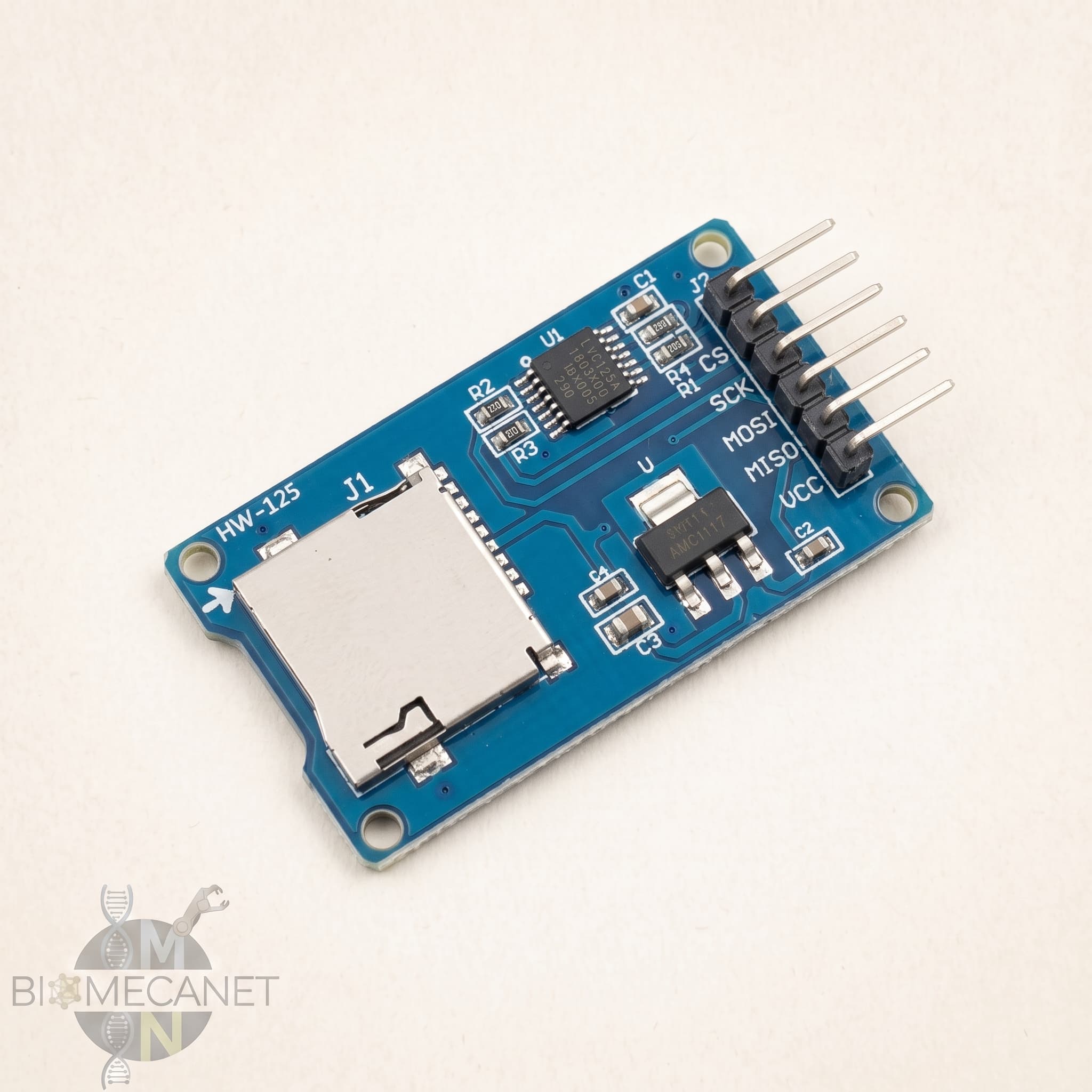 Módulo lector y escritor de tarjetas micro SD por bus SPI para Arduino